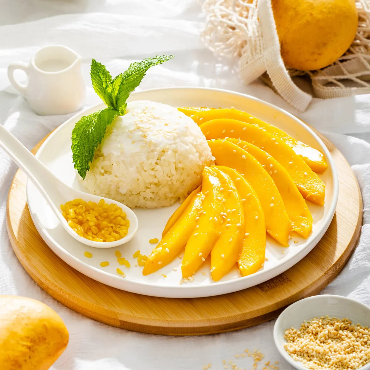 Thai mango sticky rice.